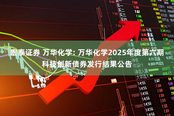宏泰证券 万华化学: 万华化学2025年度第六期科技创新债券发行结果公告