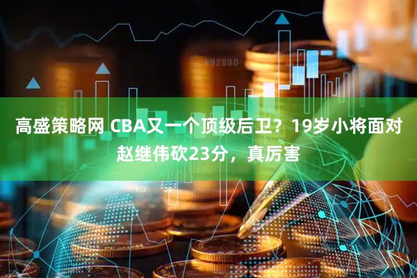 高盛策略网 CBA又一个顶级后卫?19岁小将面对赵继伟砍23分,真厉害